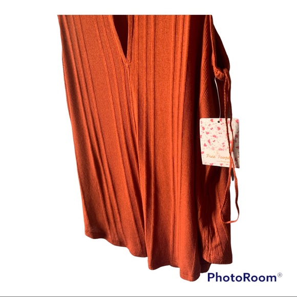 Free People Ribbed Faye Tank Cotton/Modal Blend with Keyhole Front - Picture 4 of 9